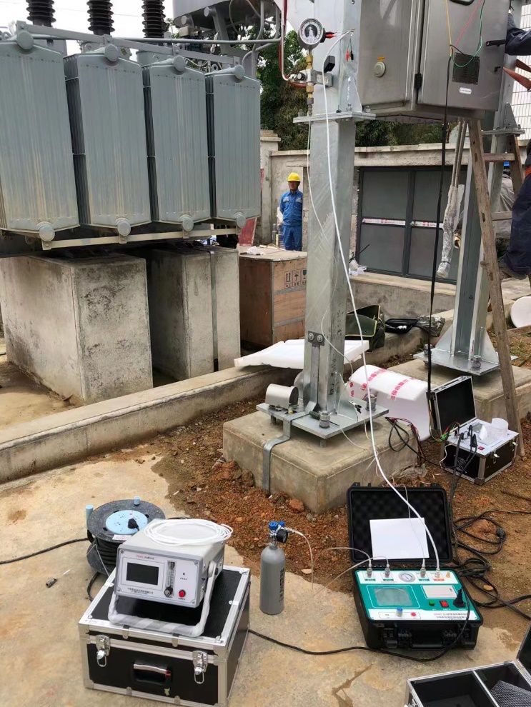 云南电网某客户单位调频串联谐振及试验仪器现场试验案例